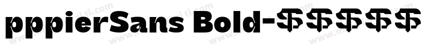 pppierSans Bold字体转换